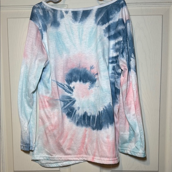 Girls Long Sleeve Tie Dye Tunic with Button Detail Size 5T - Picture 4 of 4